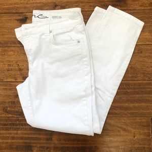 White Petite Skinny Jeans INC Denim